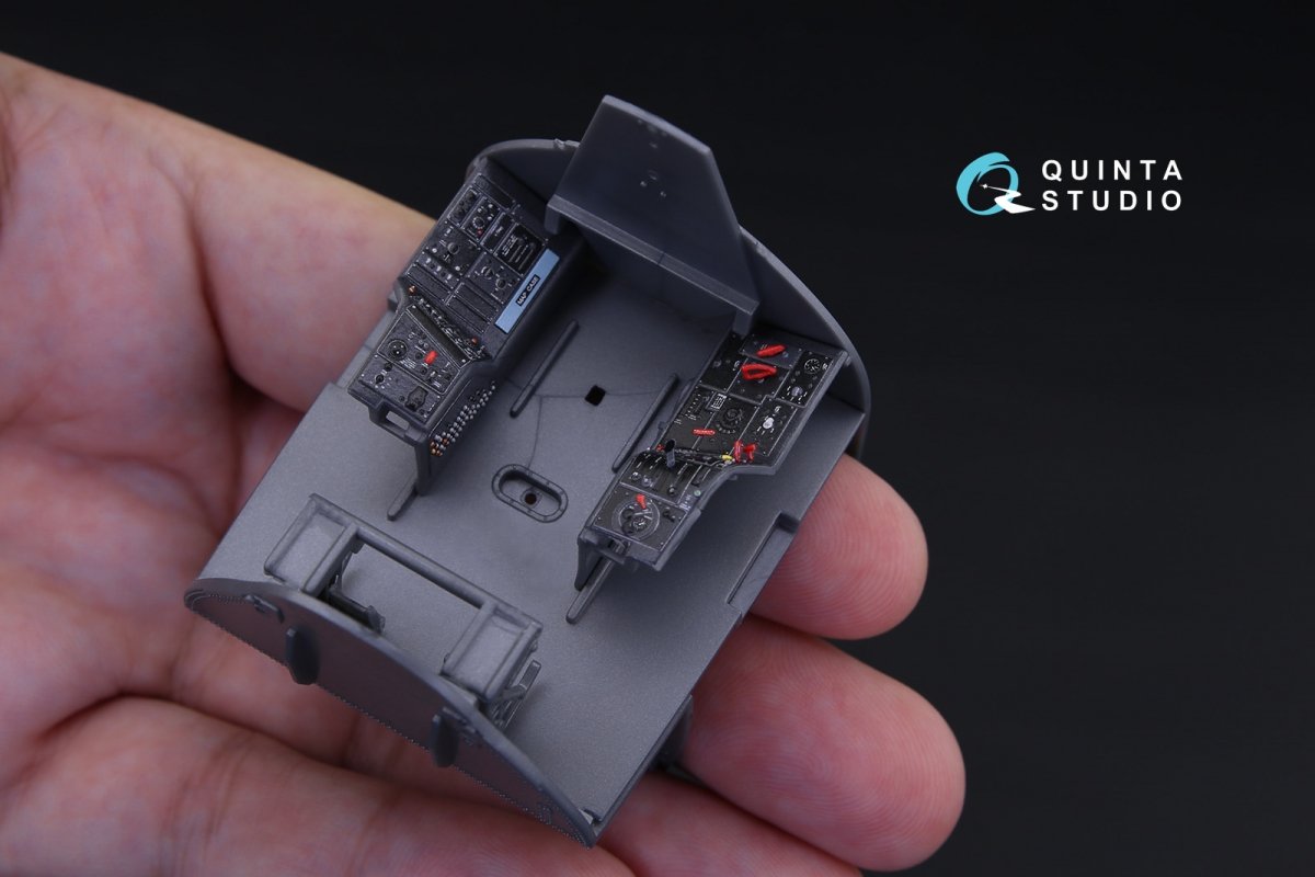 Intérieur imprimé en 3D et coloré sur papier décalcomanie Quinta Studio QD32065 A-1H Skyraider (pour kit ZM SWS) 1/32 – image 2