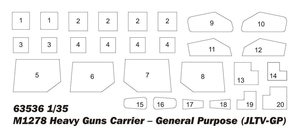 I Love Kit 63536 M1278 Heavy Guns Carrier – General Purpose (JLTV-GP) 1/35 – imagen 6
