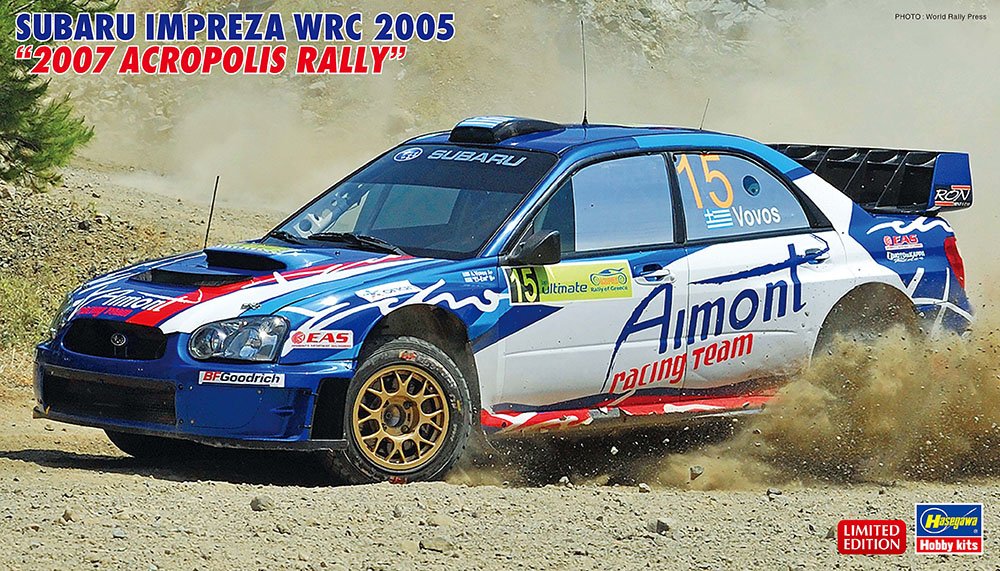 Hasegawa 20558 Subaru Impreza WRC 2005-2007 Rallye de l&amp;#39;Acropole 1/24