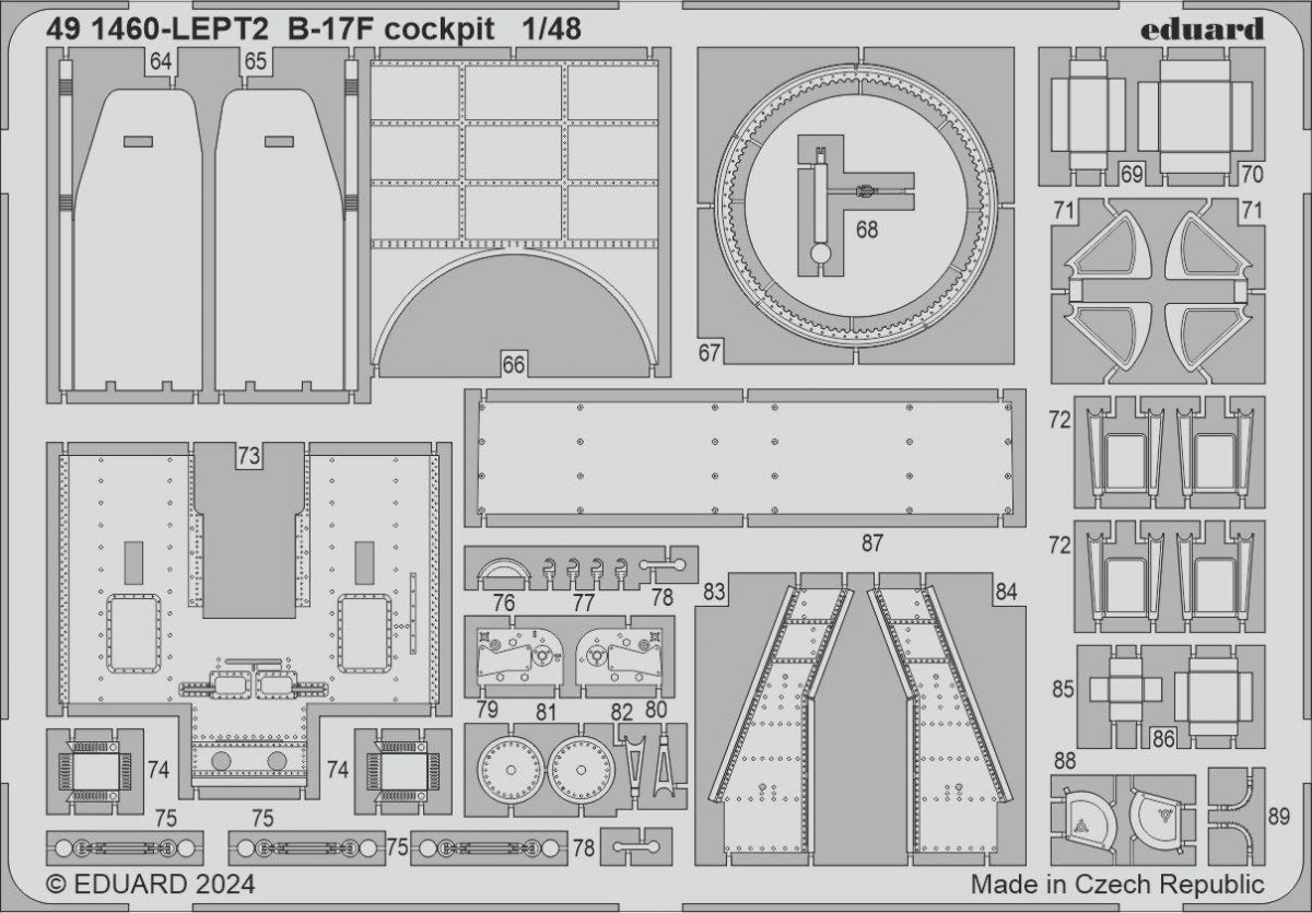 Eduard BIG49427 B-17F alternate nose (frame X) PART I EDUARD 1/48 – Bild 3