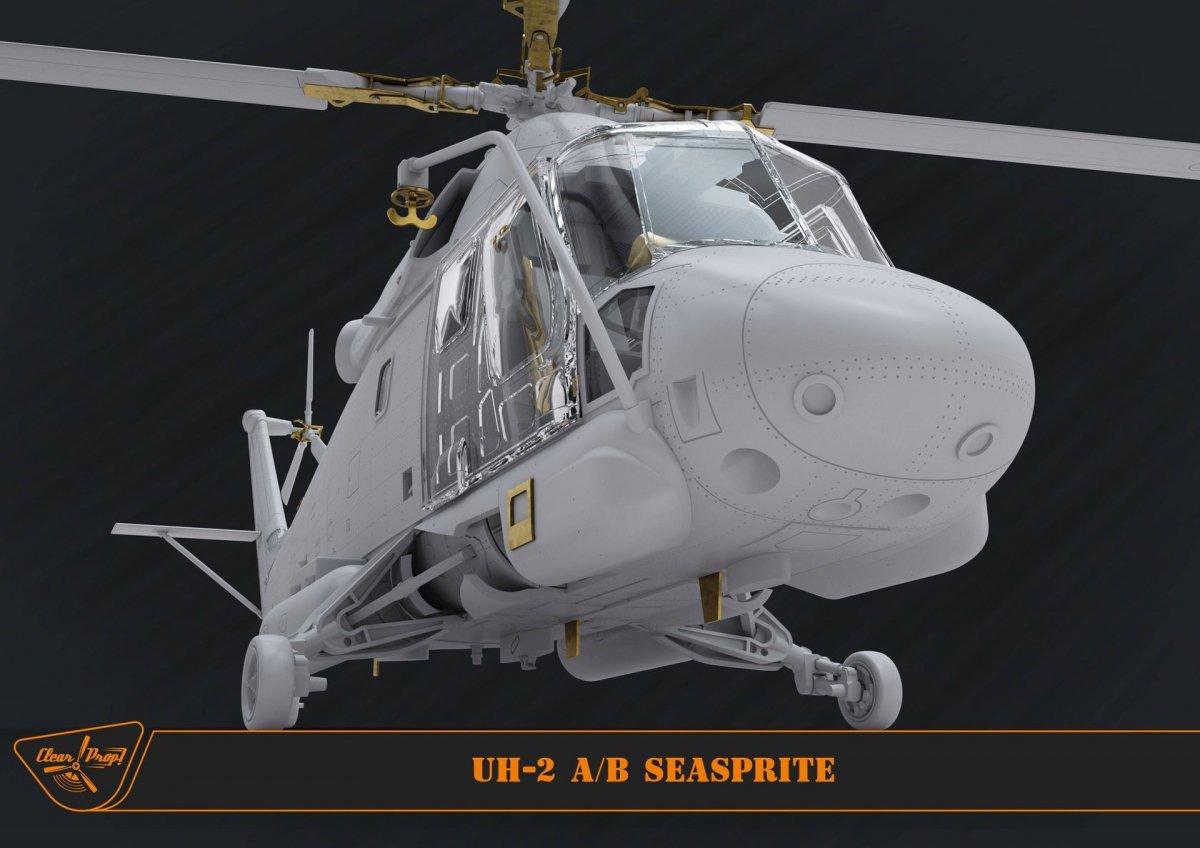 Clear Prop! CP72002 UH-2 A/B Seasprite ADVANCED KIT 1/72 – image 12