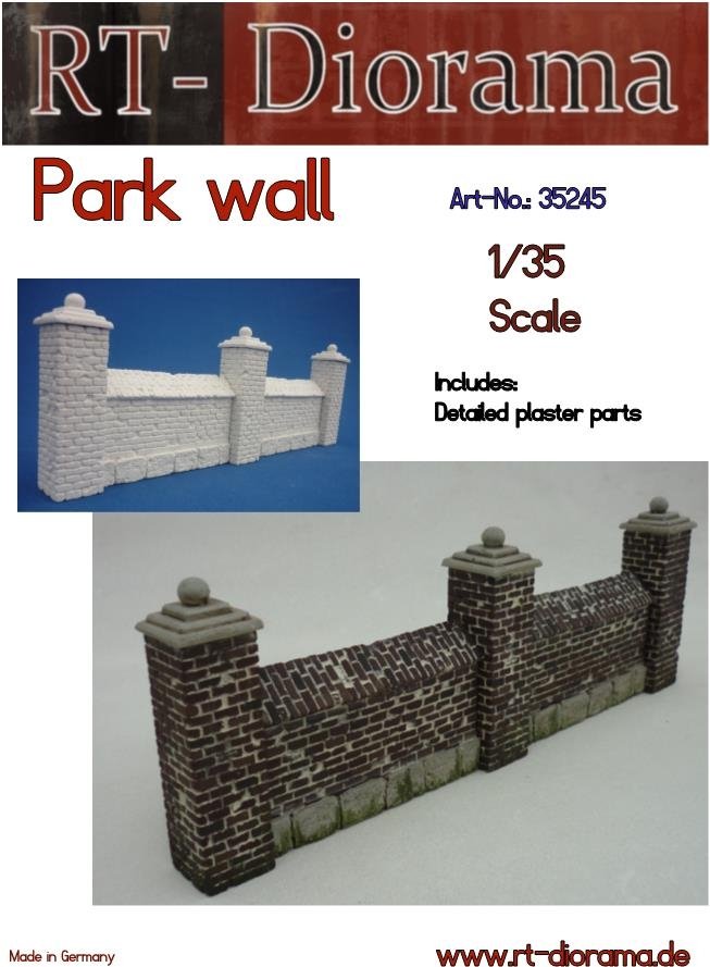 RT-Diorama 35245 Park wall 1/35