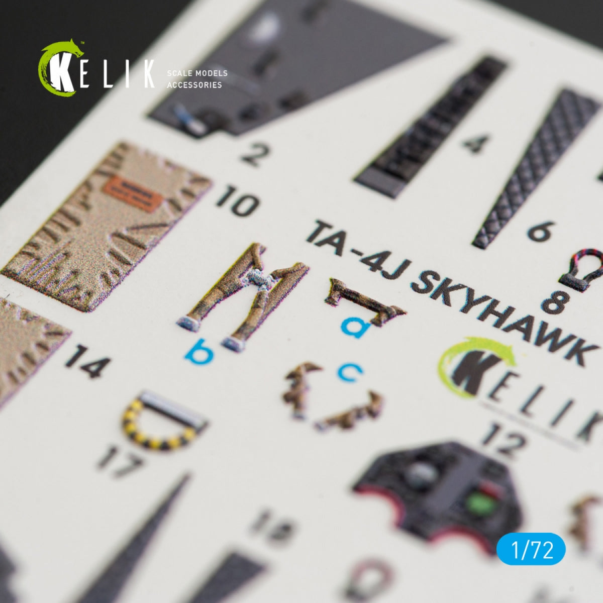 KELIK K72018 TA-4J &amp;quot;SKYHAWK&amp;quot; INTERIOR 3D DECALS FOR FUJIMI/HOBBY 2000 KIT 1/72 – immagine 5