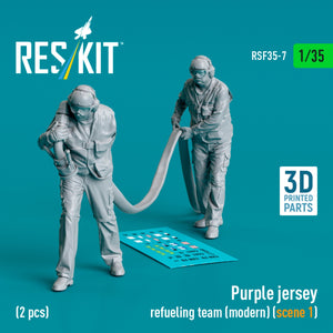 RESKIT RSF35-0007 Purple jersey refueling team (modern) (scene 1) (2 pcs) (3D Printed) 1/35