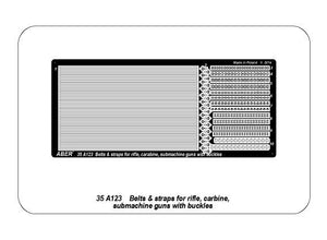 Aber 35A123 Belts and straps for rifle, carbine, submachine guns with buckles 1/35 – immagine 7