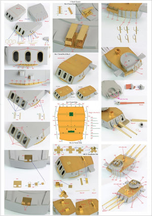 Pontos 22002F1 USS BB-63 Missouri 1945 Detail Up Set (Without wooden deck) 1/200 – Bild 33