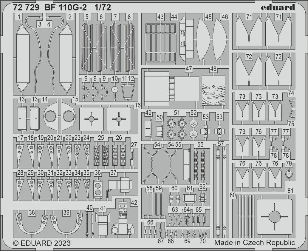 Eduard 72729 Bf 110G-2 EDUARD 1/72