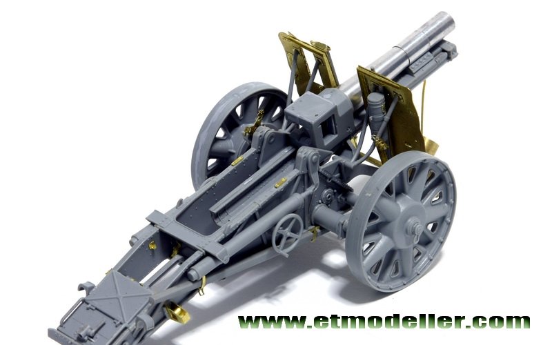 ET Modèle E35-016 Canon d&amp;#39;infanterie allemand sIG33 de 15 cm de la Seconde Guerre mondiale (Pour DRAGON 6259/6473) (1/35) – image 7