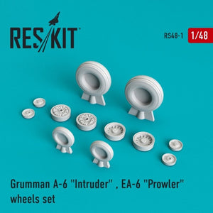 RESKIT RS48-0001 Jeu de roues A-6 Intruder / EA-6 « Prowler » 1/48
