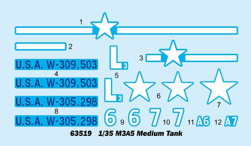 I Love Kit 63519 M3A5 Medium Tank 1/35 – zdjęcie 5
