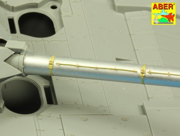 Aber 35 L-187 Armament for Russian Main Battle Tank T-14 ARMATA barrel for 125 mm 2A82-1M cannon &amp;amp; barrel for 12,7 mm Kord AA MG 1/35 – zdjęcie 10