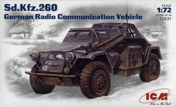 ICM 72431 Sd.Kfz.260, véhicule de communication radio allemand (1/72)