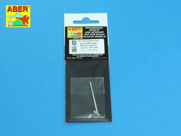 Aber 35L-122 37 mm barrel for anti-tank gun Bofors wz.37 used in 7TP tank 1/35 – imagen 5