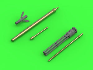 Master AM-72-110 Mi-24 (Hind D/E) - JakB-12.7 machine gun barrel and DUAS probe (metal and resin parts) 1/72 – immagine 3