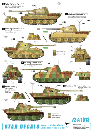 Star Decals 72-A1013 Befehlspanzer # 4. German Command 1/72 – immagine 2
