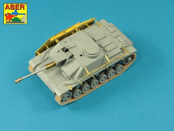 Aber 72L-65 German StuK.40 L/48 7,5 cm Bartel with middle model muzzle brake for StuG. III Ausf.G late &amp;amp; StuG. IV - early 1/72 – imagen 6