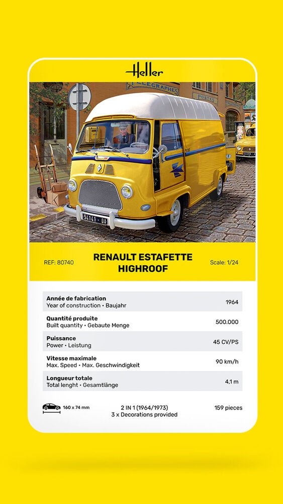 Heller 80740 Renault Estafette Highroof 1/24 – Bild 6