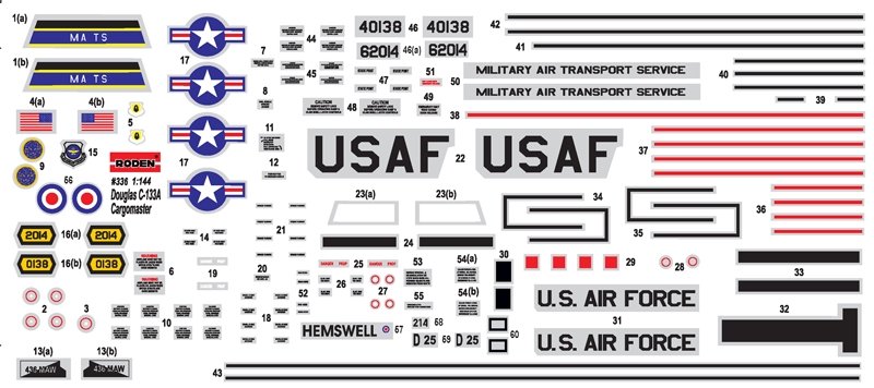 Roden 336 Douglas C-133A w / PGM-17 Thor IRBM 1/144 – imagen 2