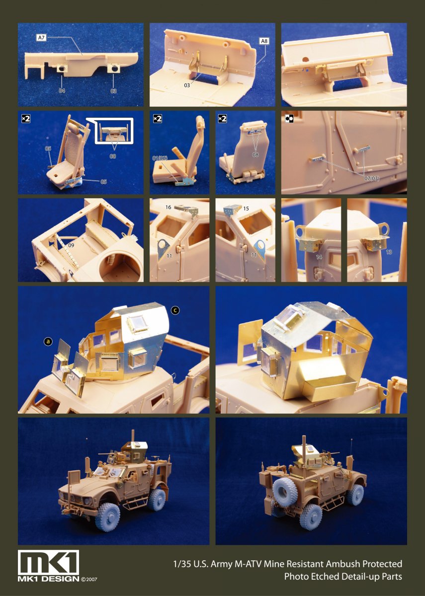 MK1 Design MM-35008 M-ATV DX PACK ( With resin tire ) 1/35 – imagen 2