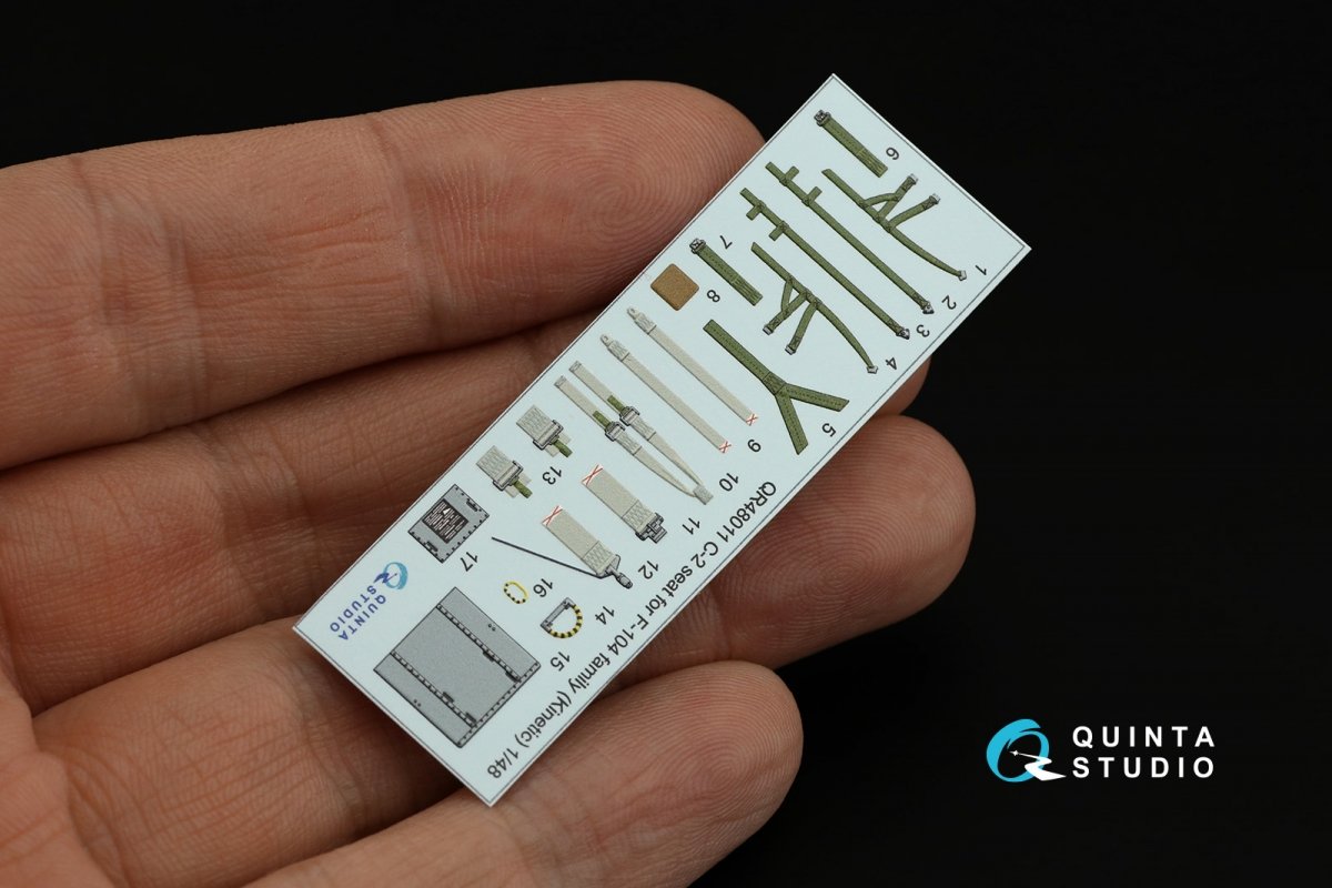 Quinta Studio QR48011 C-2 seat for F-104 family ( Kinetic ) 1/48 – immagine 11