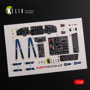 KELIK K48093 CH-47F interior 3D decals for Italeri kit 1/48 – Bild 3