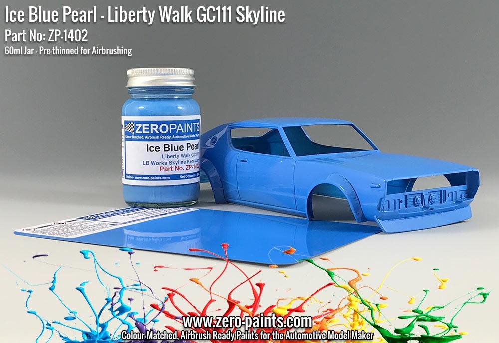 Peinture Zero Paints ZP-1402 - Bleu Glacé nacré pour Liberty Walk GC111 Skyline (Ken Mary) 60 ml – image 2