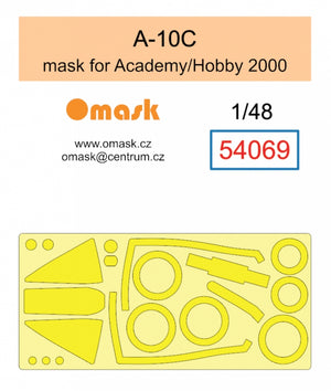 Masque Omask 54069 A-10C (pour Academy/Hobby 2000) 1/48