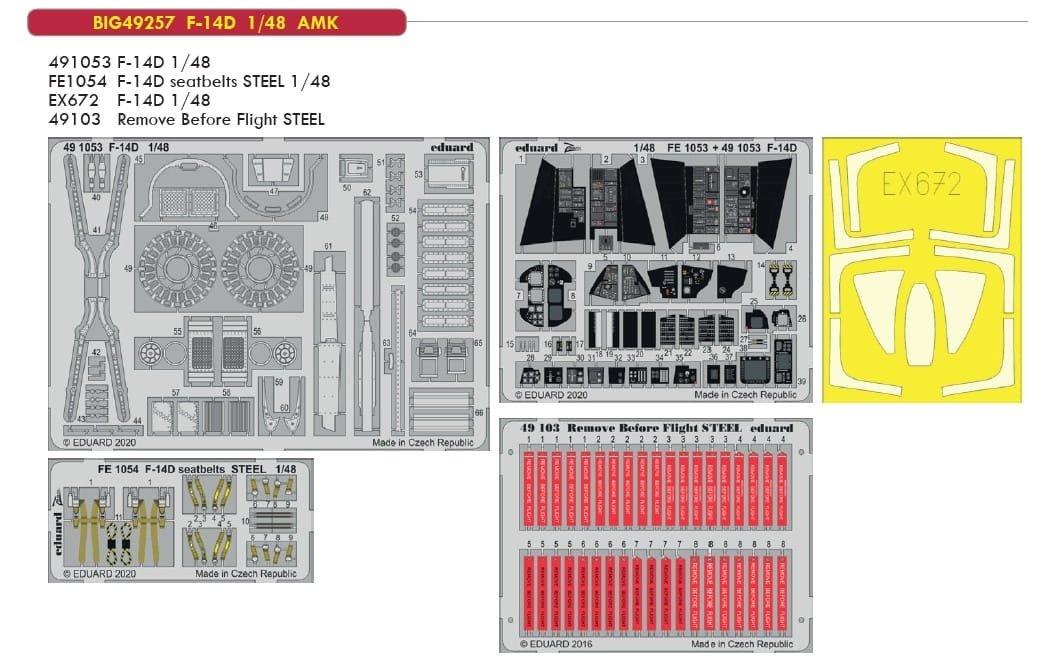 Eduard BIG49257 F-14D 1/48 for AMK – imagen 2