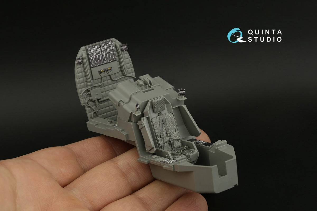 Quinta Studio QD+35106 AH-64D 3D-Printed &amp;amp; coloured Interior on decal paper (Takom) (with 3D-printed resin parts) 1/35 – immagine 6