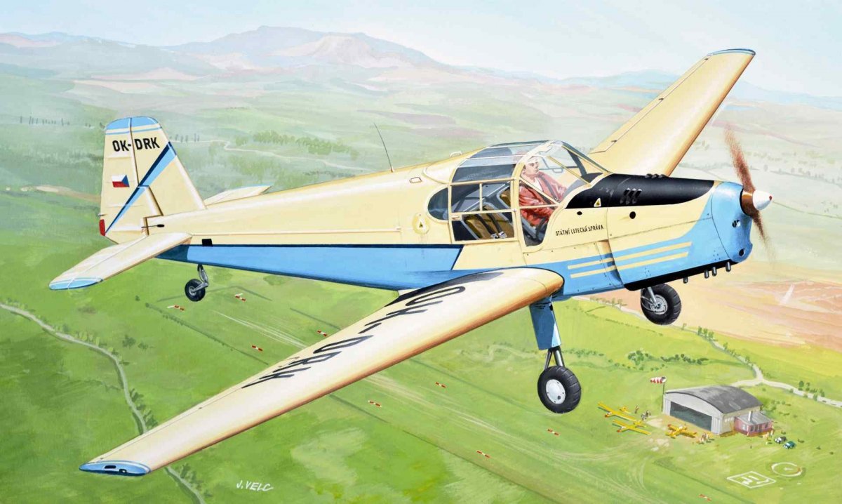 Kozavody Prostejov KPM4810 Zlin Z-381 Basa 1/48