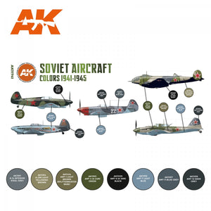 AK Interactive AK11741 SOVIET AIRCRAFT COLORS 1941-1945 8x17 ml – zdjęcie 2