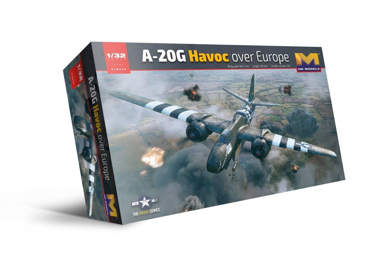 HK Models 01E039 A-20G Havoc over Europe 1/32 – zdjęcie 4