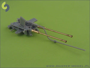 Master SM-35-003 Schnellboot Typ S-100 armament gun barrels - Flak M42 3,7cm (1pcs) and Flak 38 20mm (3pcs) – immagine 6