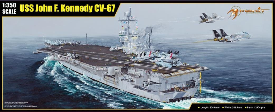 J&amp;#39;adore la maquette 65306 du porte-avions USS John F. Kennedy CV-67 au 1/350