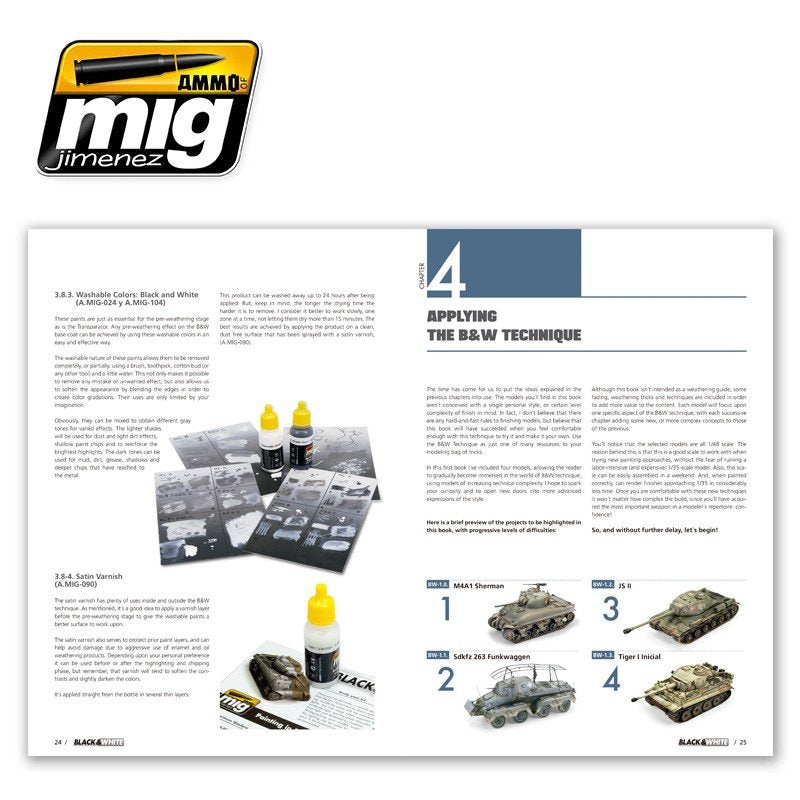 AMMO of Mig Jimenez 6016 BLACK &amp;amp; WHITE TECHNIQUE (English) – imagen 5