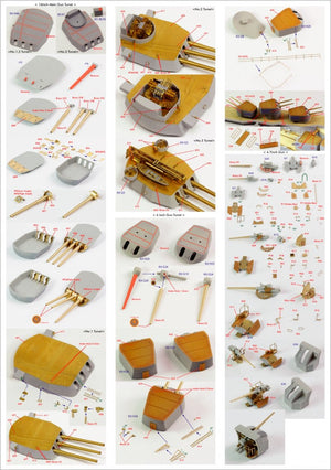 Pontos 23007F1 HMS RODNEY 1942 Detail Up Set 1/200 – imagen 19