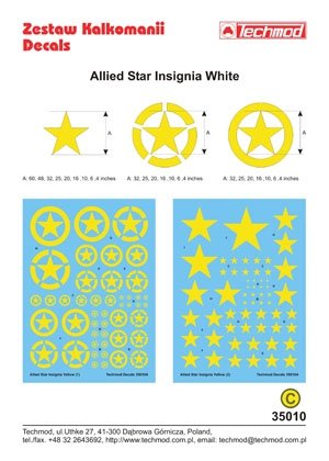 Techmod 35010 - Allied Star Insignia Yellow 1/35 – immagine 2