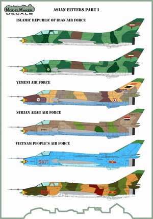 ModelMaker Decals D48122 Asian Fitters Part I 1/48