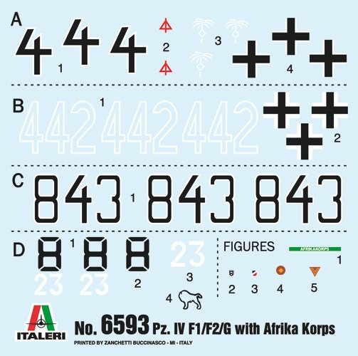 Italeri 6593 Pz.Kpfw.IV F1/F2/G With Afrika Korps Infantry 1/35 – imagen 3