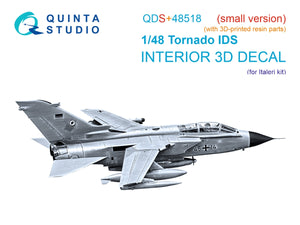 Quinta Studio QDS+48518 Tornado IDS 3D-Printed coloured Interior on decal paper (Italeri) (small version) (with 3D-printed resin parts) 1/48