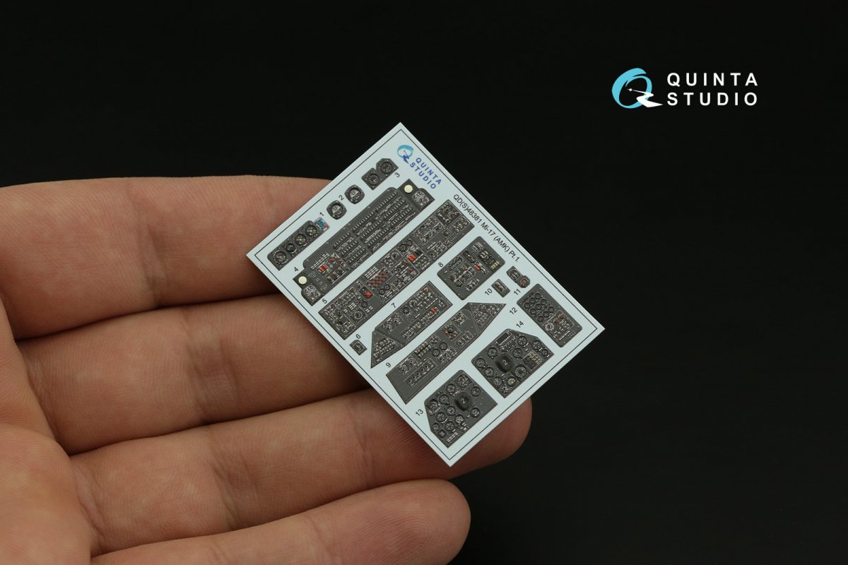 Quinta Studio QD48381 Mi-17 3D-Printed &amp;amp; coloured Interior on decal paper (AMK) 1/48 – imagen 4