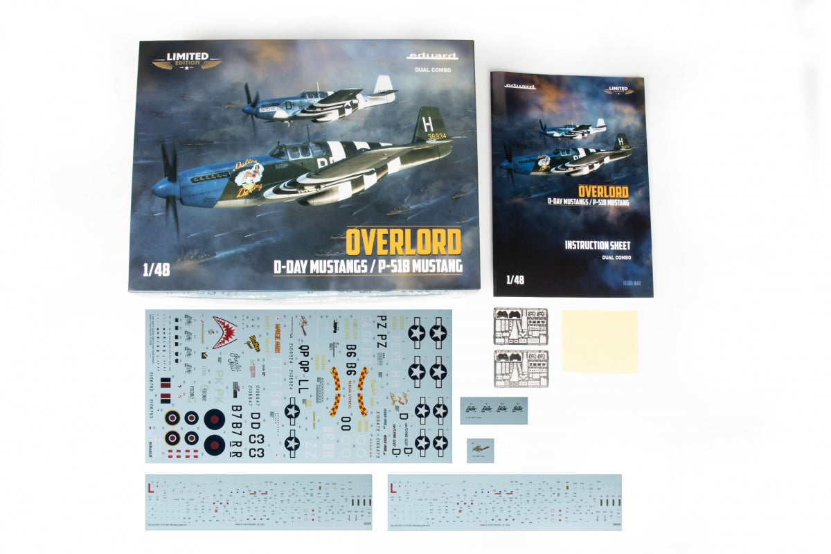 Eduard 11181 OVERLORD: D-DAY MUSTANGS / P-51B MUSTANG DUAL COMBO 1/48 – imagen 3