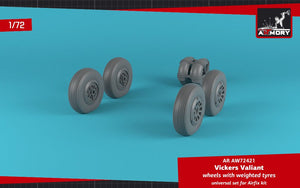 Armory Models AW72421 A.W. Valiant wheels w/ weighted tires 1/72 – zdjęcie 2
