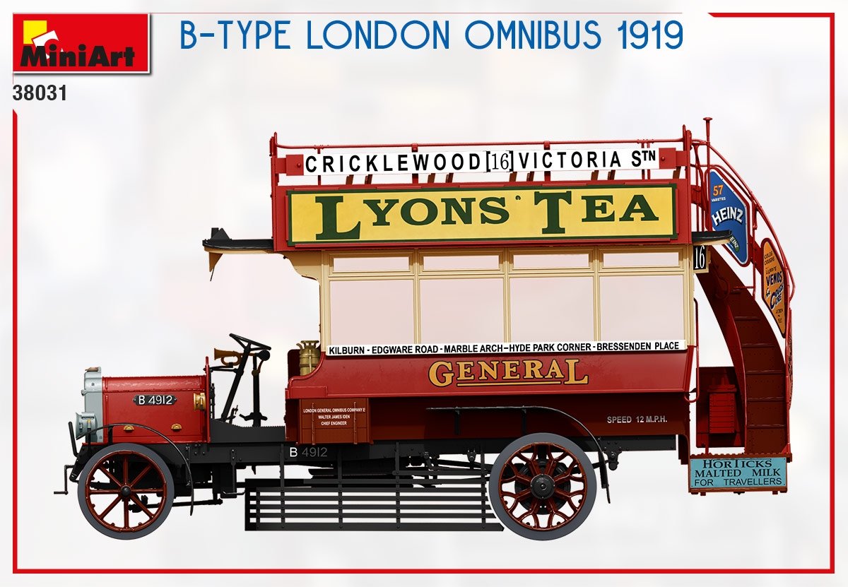 MiniArt 38031 B-TYPE LONDON OMNIBUS 1919 1/35 – imagen 7