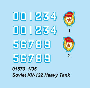Trumpeter 01570 Soviet KV-122 Heavy Tank 1/35 – Bild 2