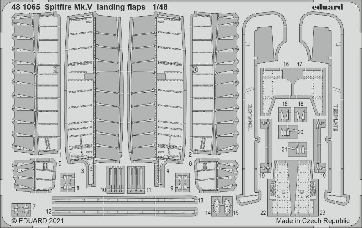 Eduard 481065 Spitfire Mk.V landing flaps EDUARD 1/48