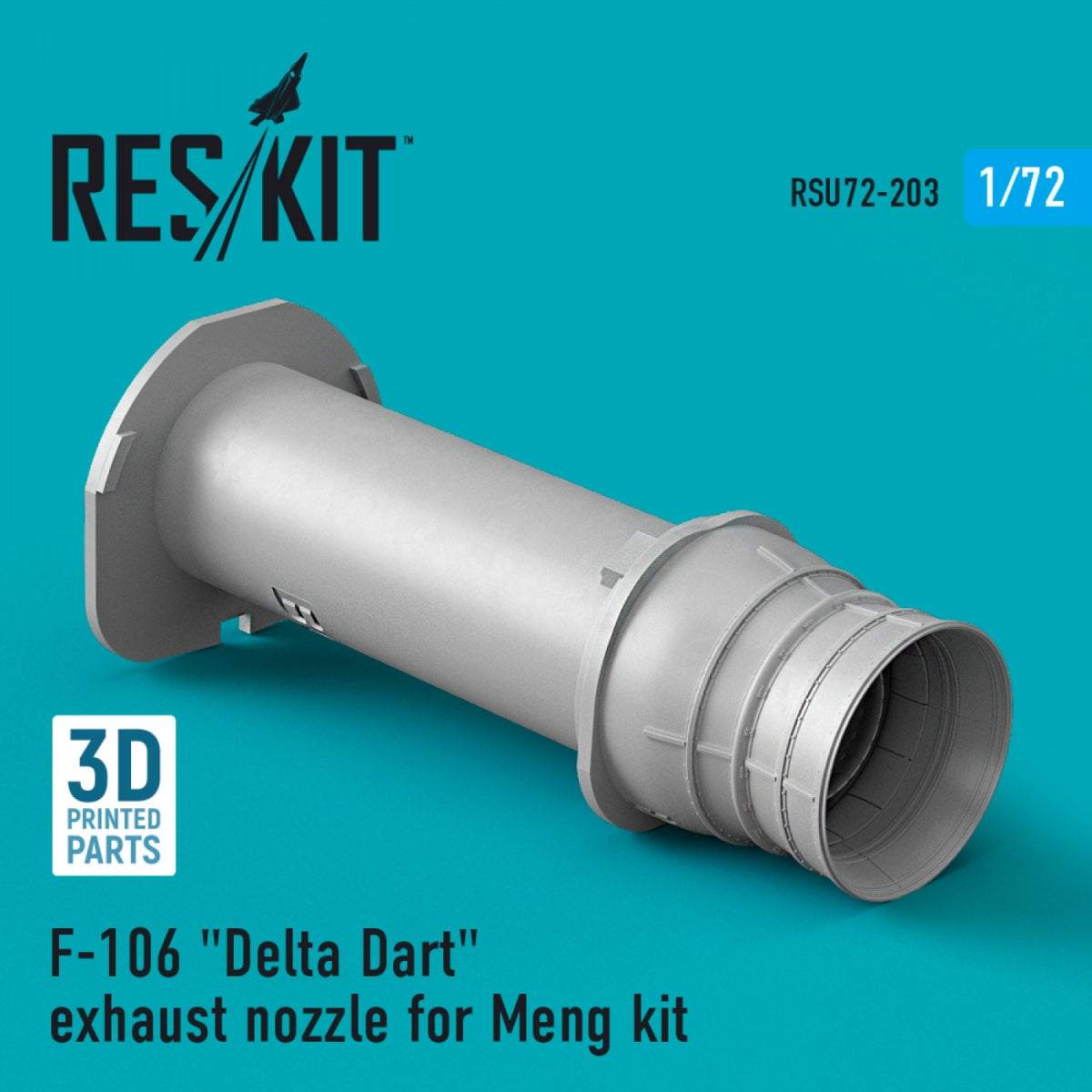 RESKIT RSU72-0203 Buse d&amp;#39;échappement F-106 « DELTA DART » pour maquette MENG (impression 3D) 1/72