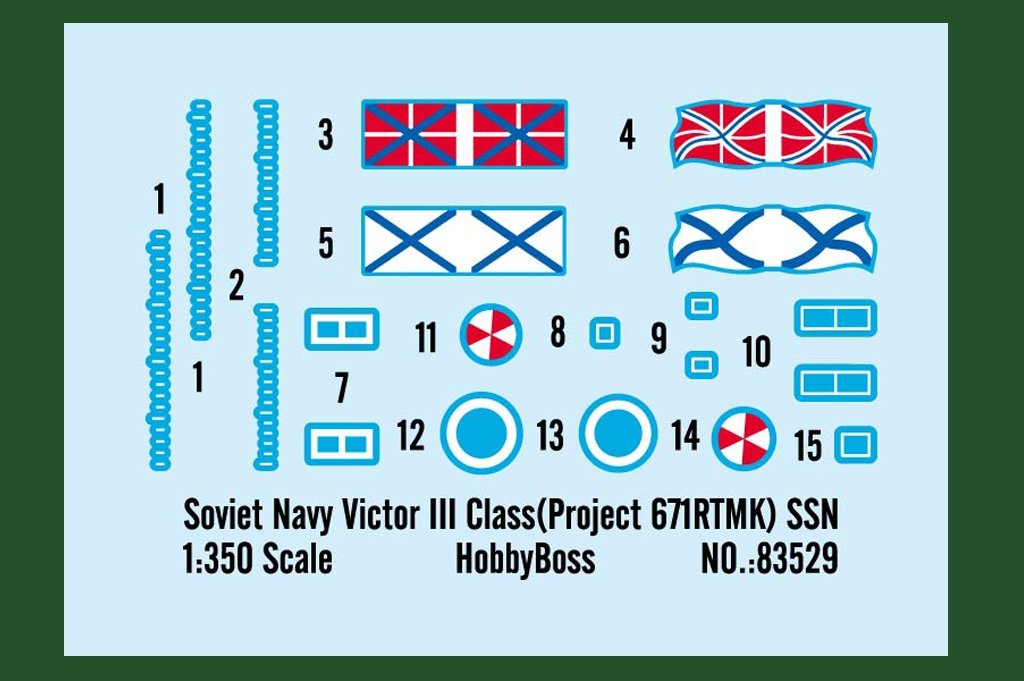 Hobby Boss 83529 Soviet Navy Victor III Class (Project 671RTMK) SSN 1/350 – immagine 2