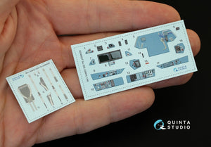 Quinta Studio QD48057 Su-35S 3D-Printed &amp;amp; coloured Interior on decal paper (for GWH kit) 1/48 – imagen 2
