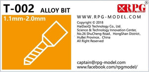 RPG MODEL T-002 - Zestaw 10 szt wierteł modelarskich - rozmiary 1,1 mm do 2,0 mm – imagen 2